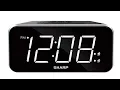 Setup-Sharp Digital Alarm Clock Alarm Jumbo Display - SPC 736A