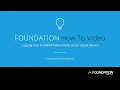 Logging into FOUNDATION mobile on an Apple Device
