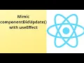 Mimic componentDidUpdate with React Hooks useEffect using API