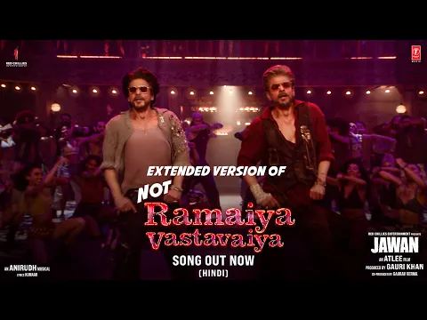 Download MP3 Jawan: Not Ramaiya Vastavaiya Extended Version (Hindi): Shah Rukh Khan |Atlee |Anirudh |Nayanthara