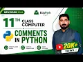 11th Class Chapter 2 Comments in Python New Book Computer 2026 11th Class Computer