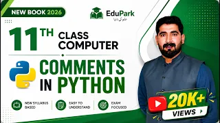 11th Class Chapter 2 Comments in Python New Book Computer 2026 11th Class Computer