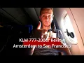 KLM 777-200er economy plus review from Amsterdam to San Francisco