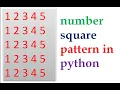 p12 basic python pattern programs all types of pattern python programs interview pattern programs