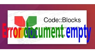 TinyXML error Error document empty code block