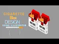 make a cigarette box design short using adobe illustrator aigraphicsian