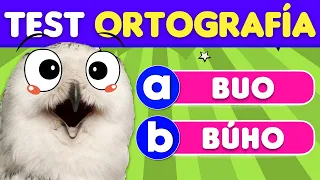 Test de ORTOGRAFÍA rápida ???? Preguntas de Ortografía | Trivial Ortografía