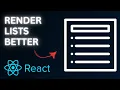 Master React js Lists Easy Rendering Techniques Explained