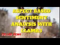 META LLAMA 3 70B LLM - Zero Shot Aspect Based Sentiment Analysis Fast response Groq Collab Demo