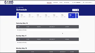 How to Schedule on the Website