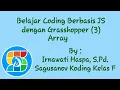 Belajar Coding Berbasis Java Script dengan Grasshopper 3 Array