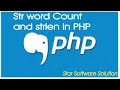 str word count and strlen function in PHP word count function and string length function