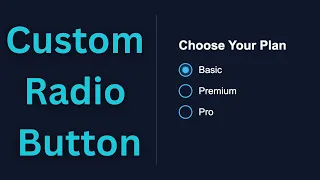 Custom Radio Button Using HTML CSS Modern Radio Button Design Coding Hacks