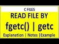 C PROGRAM TO READ FILE USING FGETC FGETC WITH EXAMPLE