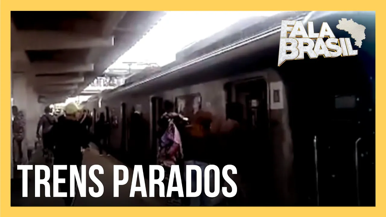 Paralisação por falta de energia afeta 30 mil passageiros nos trens do Rio de Janeiro