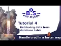 BS PHP MySQL Tutorial 4 Retrieving data from database table