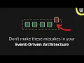 4 Event-Modeling Mistakes in Event-Driven Architectures