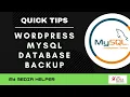 Effortless WordPress MySQL Database Backup Step-by-Step Tutorial