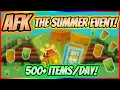Download Lagu AFK 500+ SUMMER ITEMS PER DAY! SUMMER HARVEST REWARDS \u0026 ALL SHOPS! | GROW A GARDEN