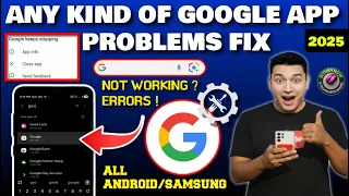 Google App Problems Samsung Android Google Search Not Working Google Has Stopped Fixed 2025 