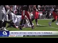 Browns defense shines in loss to Bengals in home opener