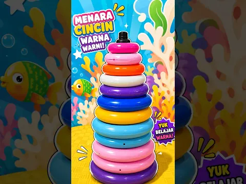 Menara Cincin Warna Warni - Belajar Warna