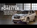 2019 Subaru Forester - Lock Settings with Keyless Access Push Button Start
