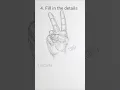 Download Lagu how to Draw the peace sign in 4 steps #freehand #drawityourself #art #sketch