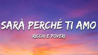 Ricchi E Poveri Sara Perche Ti Amo Testo Lyrics 