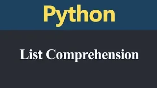 List Comprehension in Python Hindi