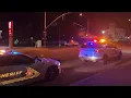 Yucaipa Car Crash ends up on the Sidewalk