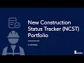 Tutorial New Construction Status Tracker Portfolio Account