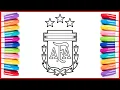 Coloring ARGENTINA Football Logo Coloring Pages FIFA WORLD CUP 2026