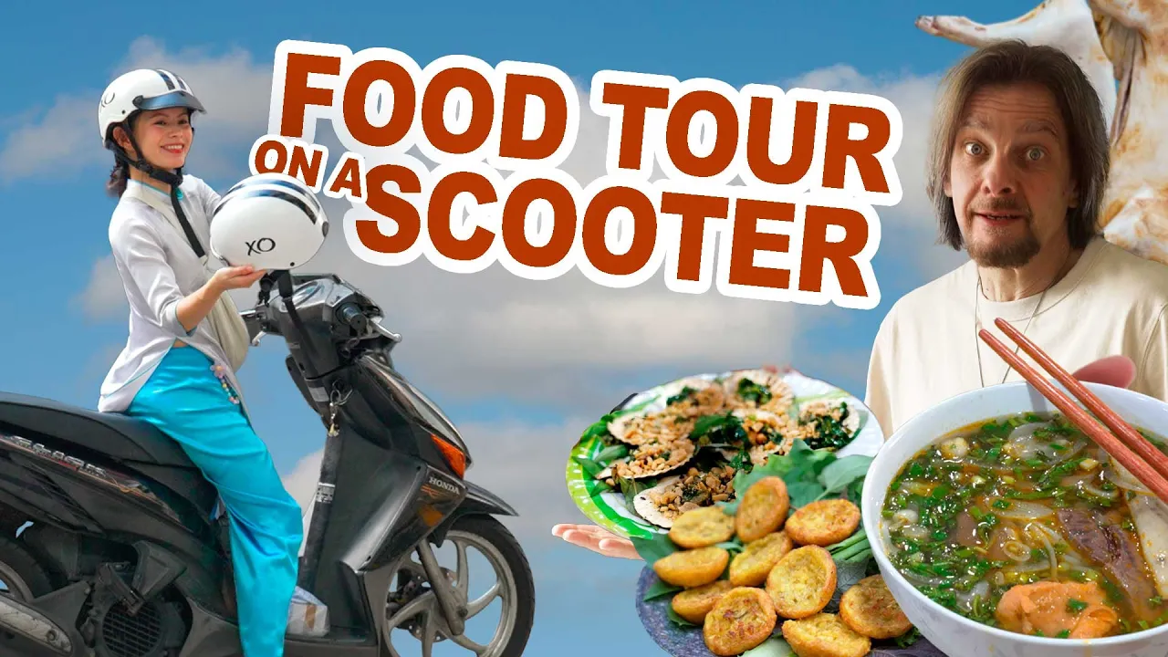 Vietnamese Street Food Tour with Local Scooter Girl!