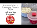 Pampered Chef Microwave Popcorn Maker with The Flip Flop Chef