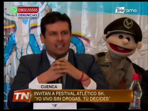 Invitan a festival atlético 5K, Yo vivo sin drogas, tú decides