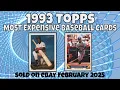 1993 Topps Most Expensive eBay Sales Baseball Cards - February 2025