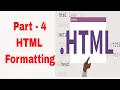 HTML Formatting Learn HTML in tamil Part - 4