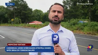 Discussão termina em tentativa de homicídio e genro atropela sogro em Canoinhas