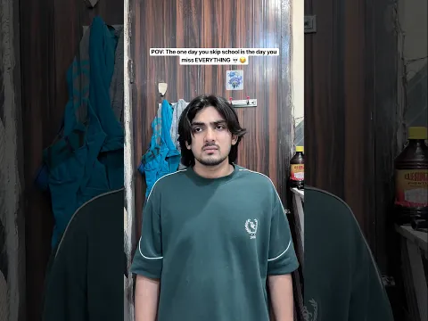 POV: The one day you skip school is the day you miss EVERYTHING 💀 | Hassu #shorts