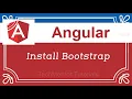 - Install Bootstrap Angular Tutorial in Hindi Angular Tutorial for Beginners