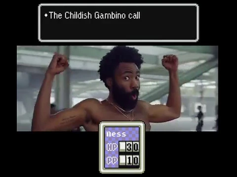 This is America but it's Earthbound This is America but it's Earthbound