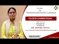 DISTRIBUTED AND PARALLEL COMPUTING CLOUD COMPUTING LECTURE 04 BY DR RUCHI GUPTA AKGEC