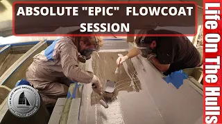 Epic Flowcoating Session – Finishing Bow Lockers – Ep215