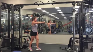 Training Single Arm Cable Front raise