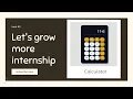 Calculator lgm 2022 Internship Task html css js