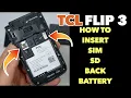 TCL Flip3 How to insert Cards Remove in Details