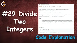 Divide Two Integers Leetcode - 29