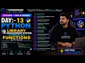 Day 13 Python AI Full Course in Kannada Library Management Project Introduction to Functions