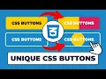 Build 5 UNIQUE CSS Only Buttons Easy Tutorial